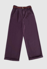 Withblack Broek Wide 'Steffi' - Blackberry - Withblack