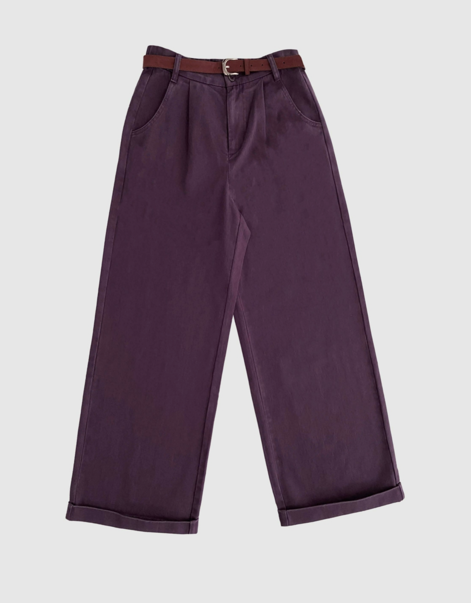 Withblack Broek Wide 'Steffi' - Blackberry - Withblack