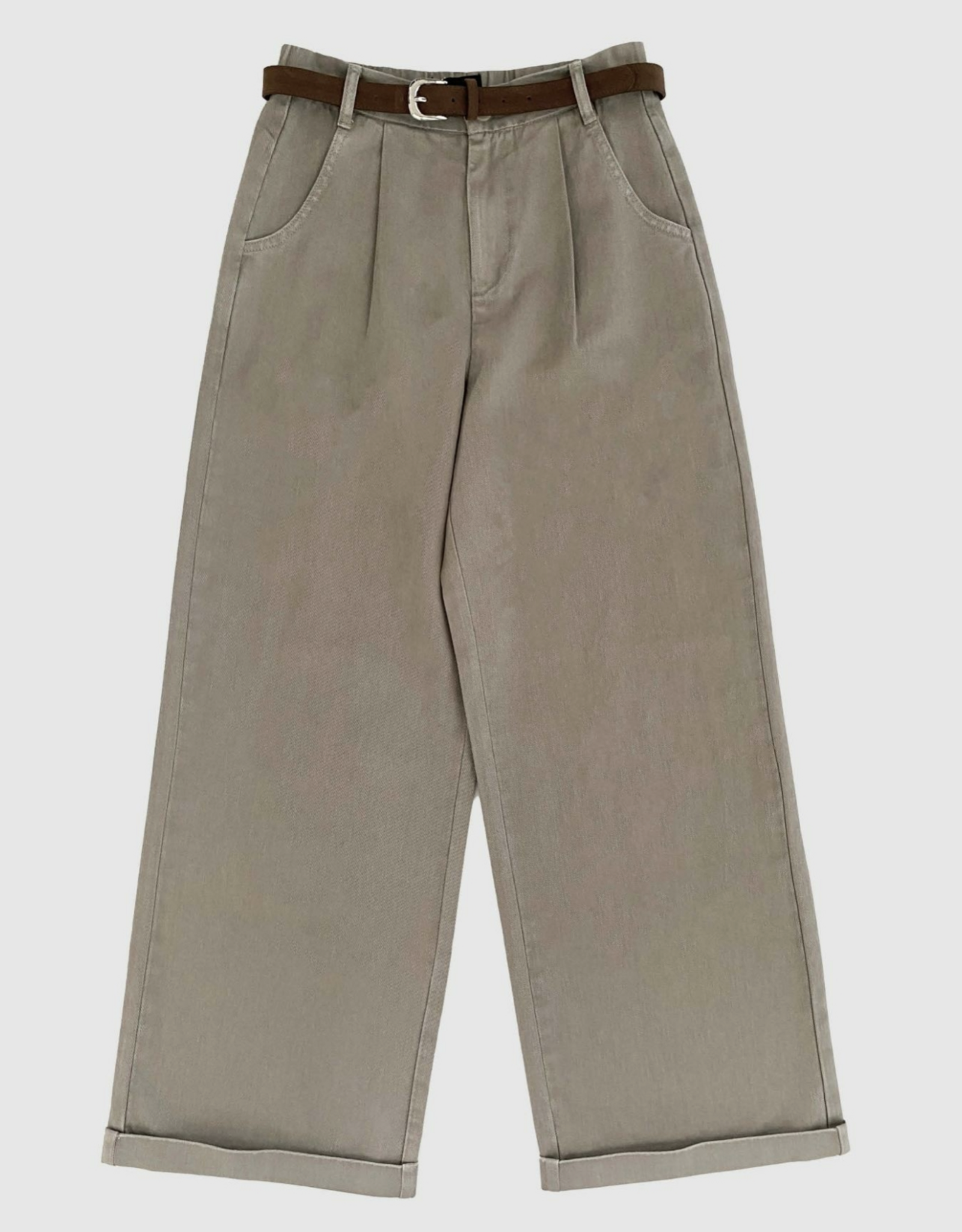Withblack Broek Wide 'Steffi' - Grey Sand - Withblack