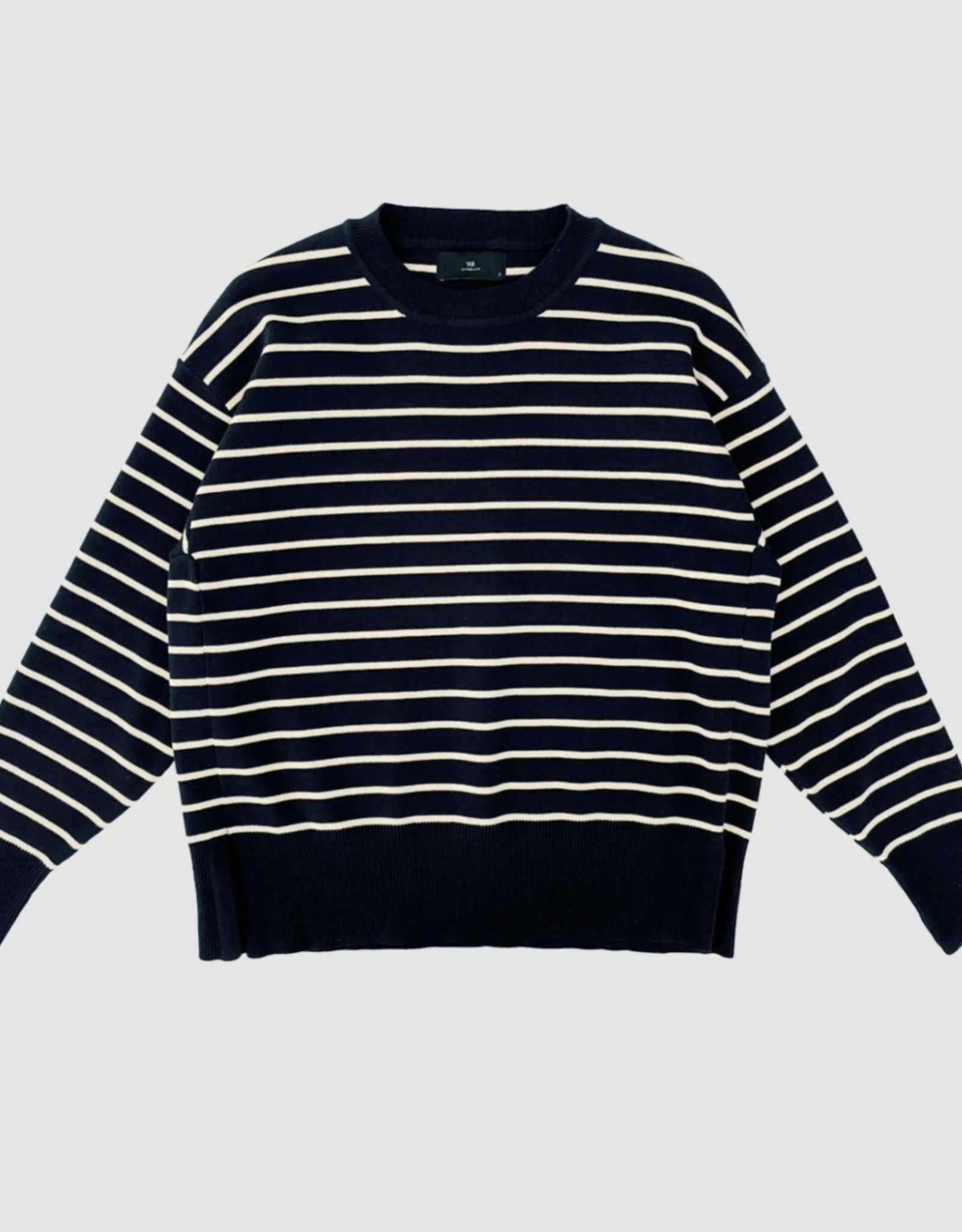 Withblack Pull Striped 'Barbara' - Navy/Birch Stripe - Withblack