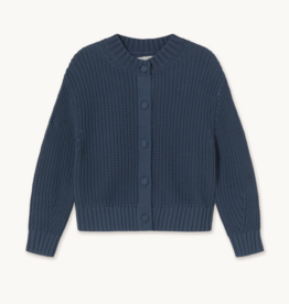 The Tiny Big Sister Cardigan 'Round Neck' - Stone - The Tiny Big Sister