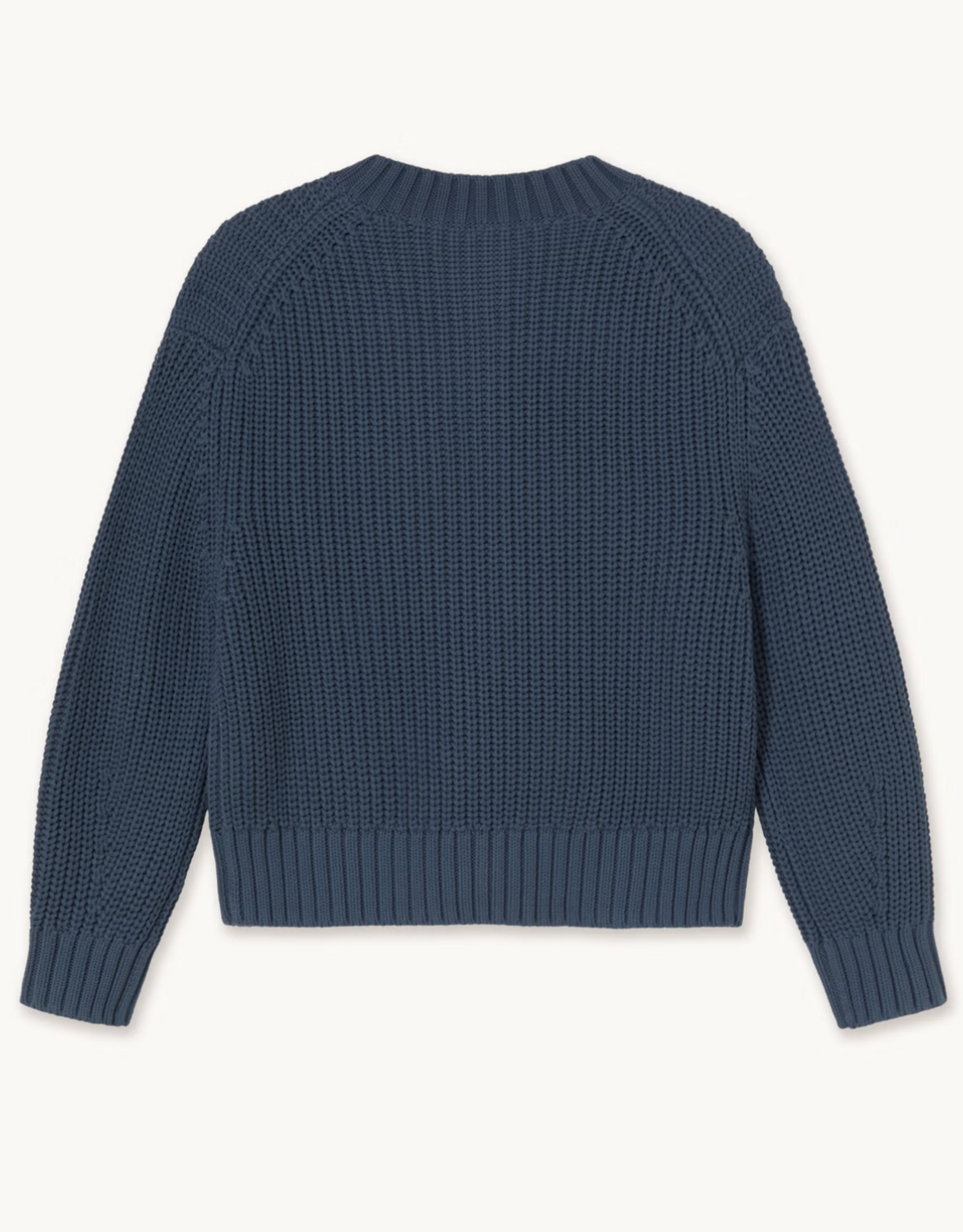 The Tiny Big Sister Cardigan 'Round Neck' - Stone - The Tiny Big Sister