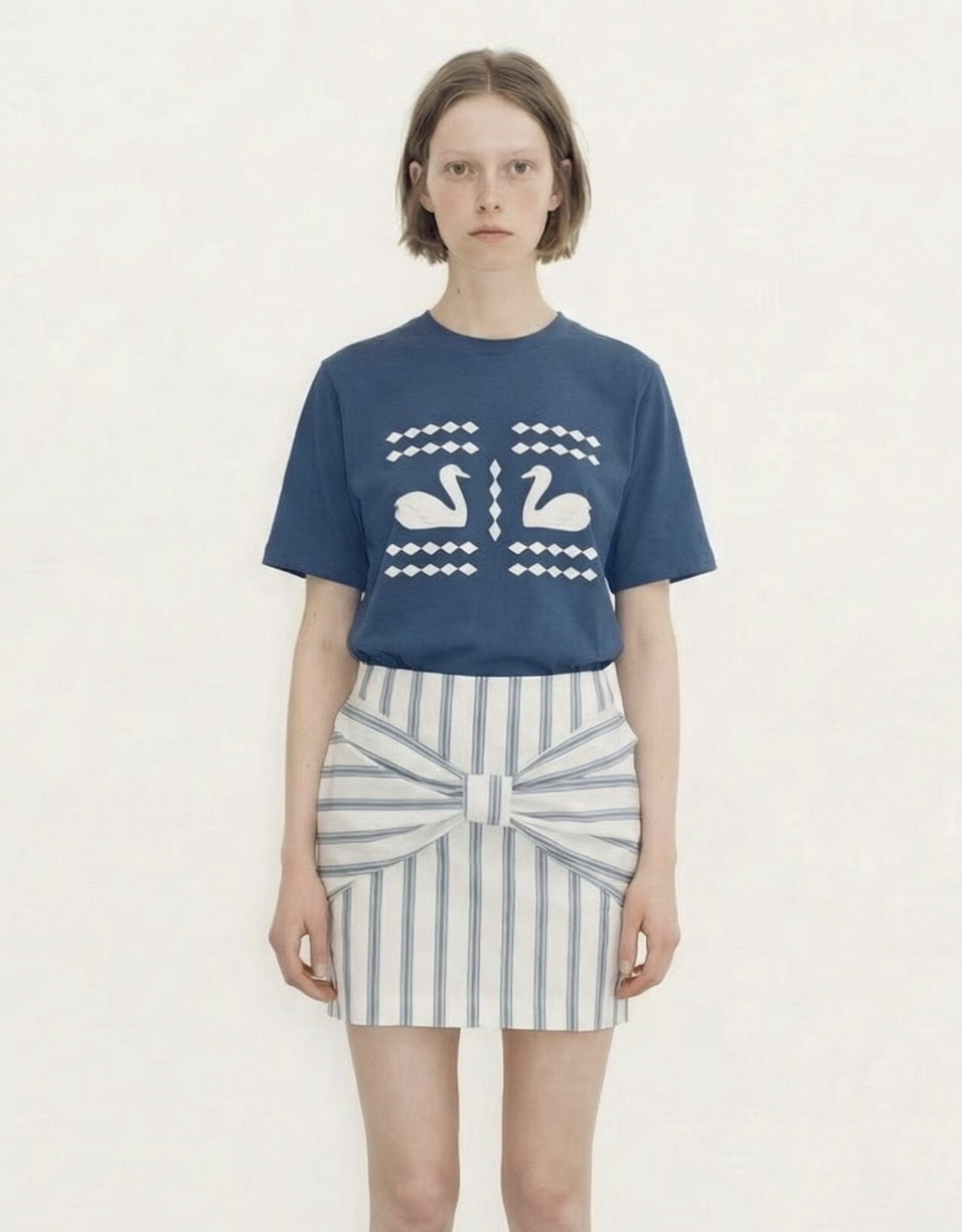 The Tiny Big Sister Rok 'Retro Stripes' - Ice Blue - The Tiny Big Sister