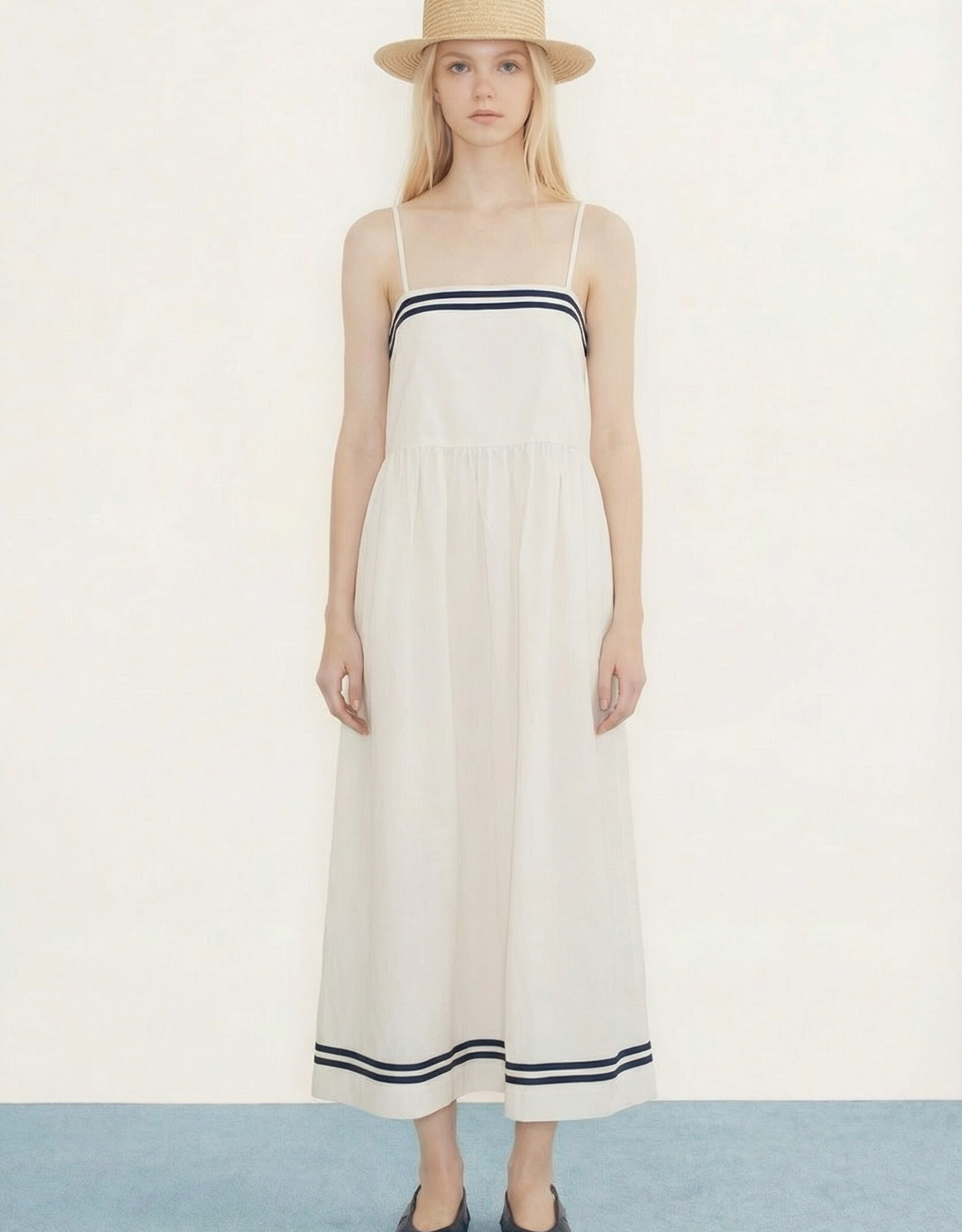 The Tiny Big Sister Jurk 'Straps' - Off-White - The Tiny Big Sister