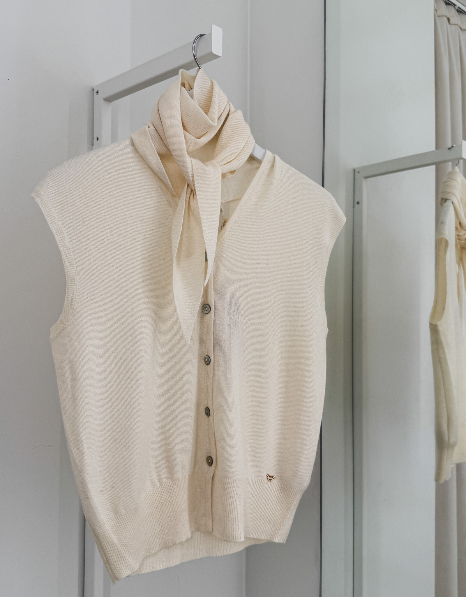 Orfeo - LMK Gilet 'Nalani' - Ecru - Orfeo