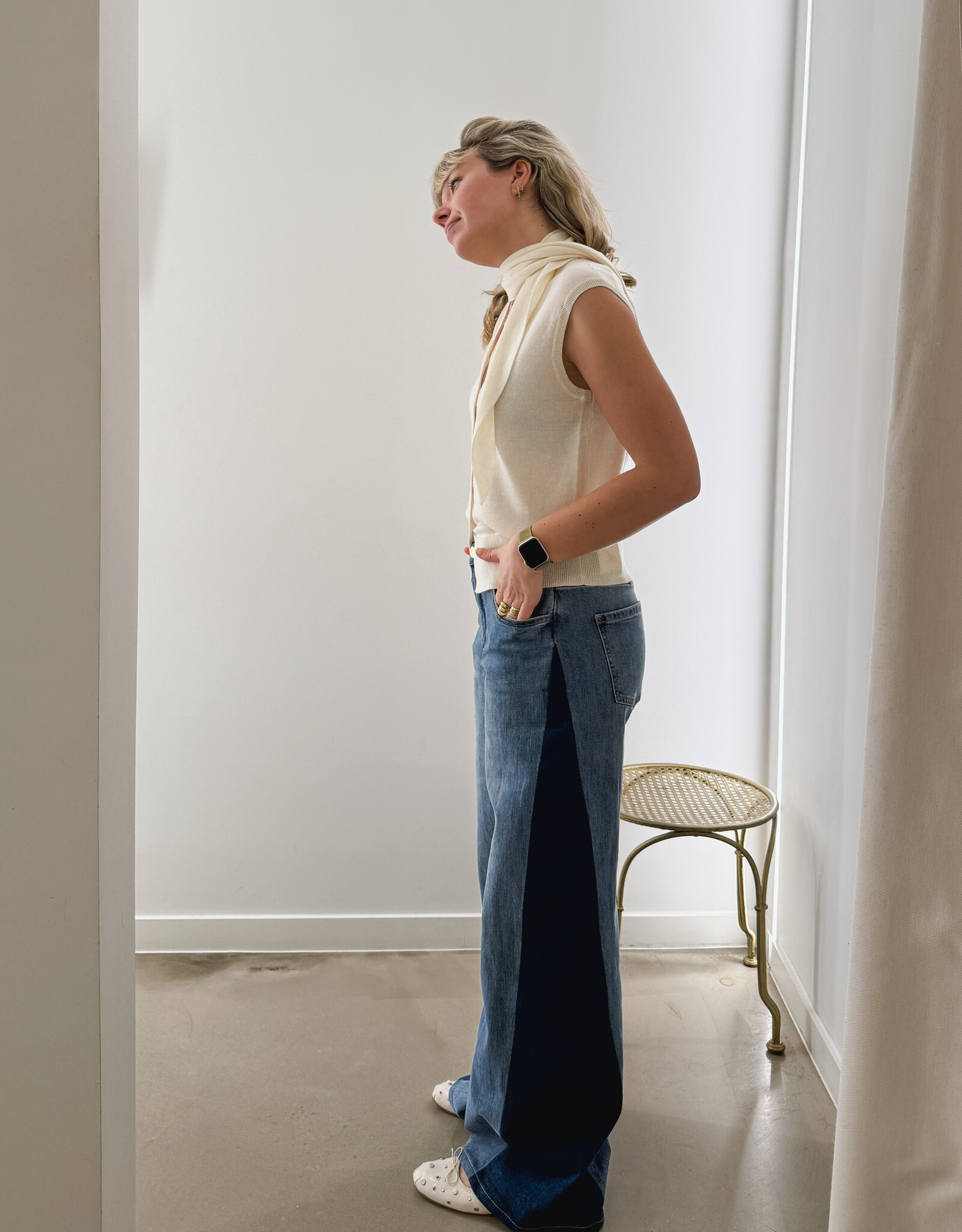 La Petite Etoile Jeans 'Paiva' - Stone - La Petite Etoile