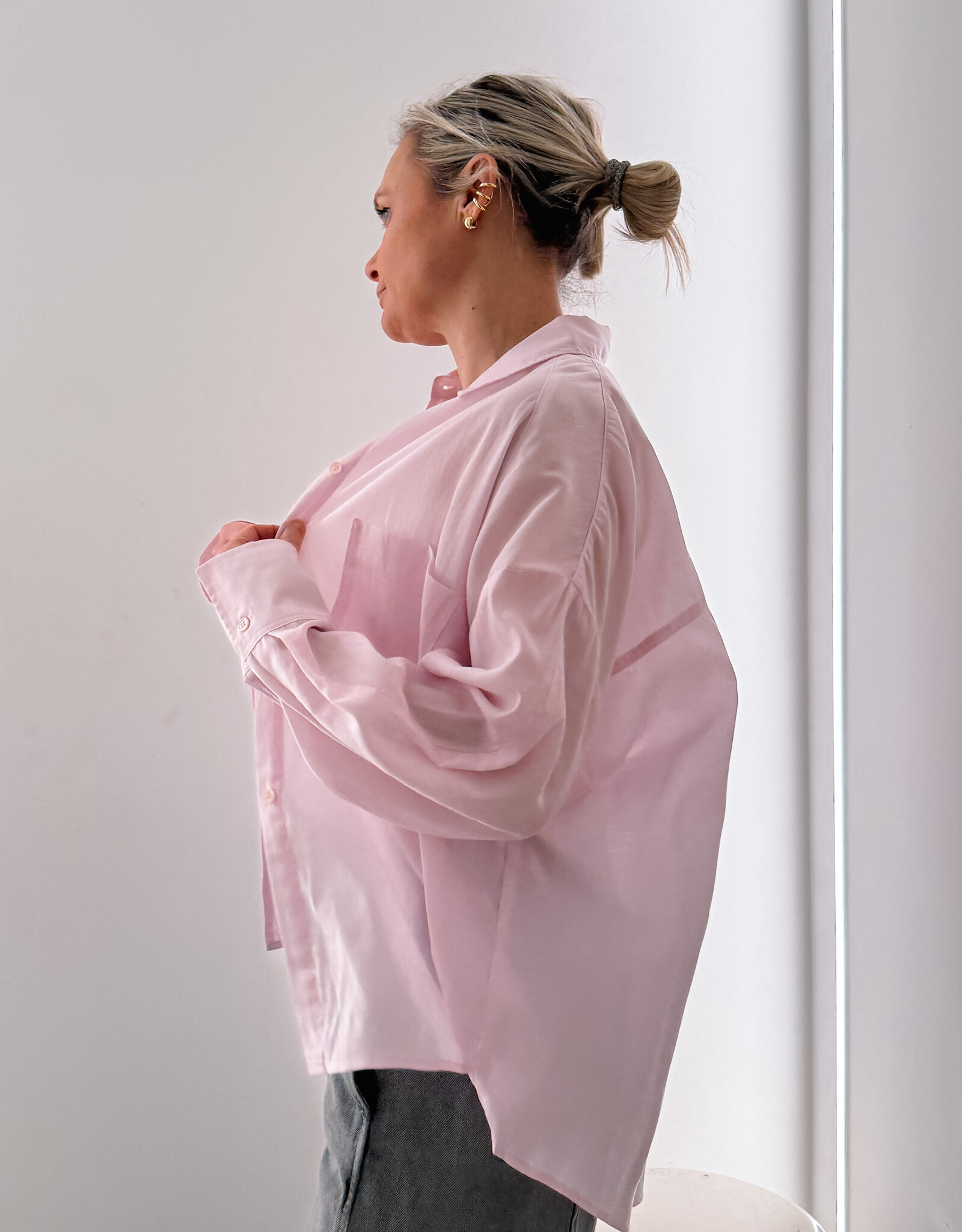 Withblack Hemd 'Marleen' - Lavender Sky - WithBlack