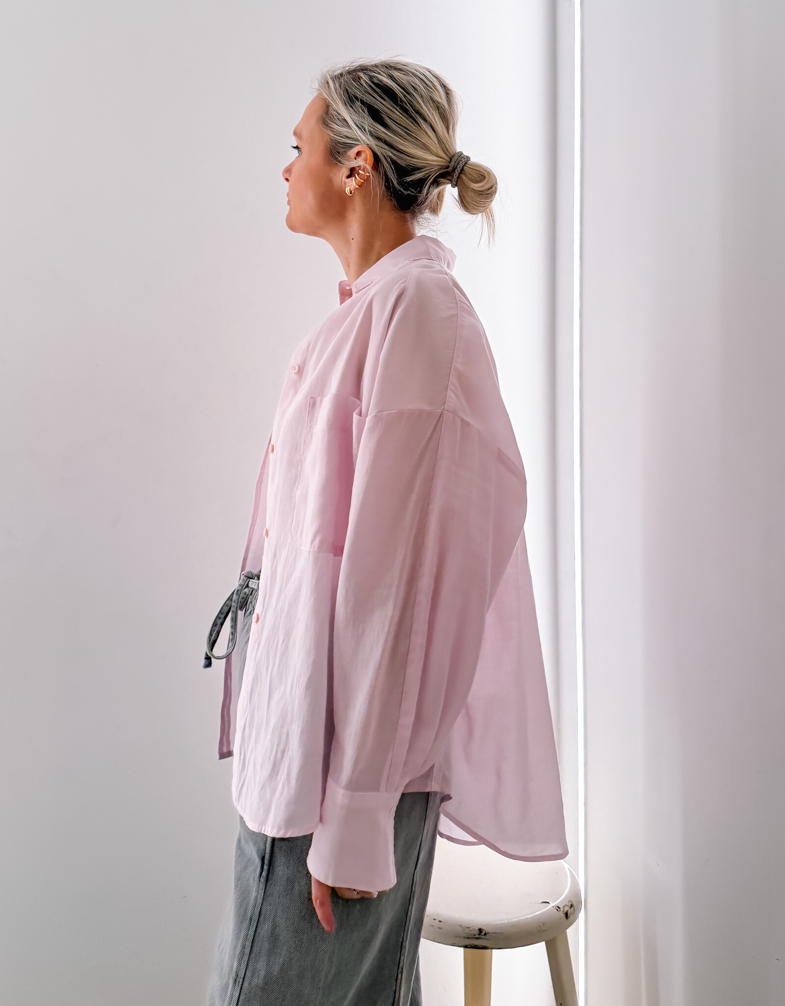 Withblack Hemd 'Marleen' - Lavender Sky - WithBlack