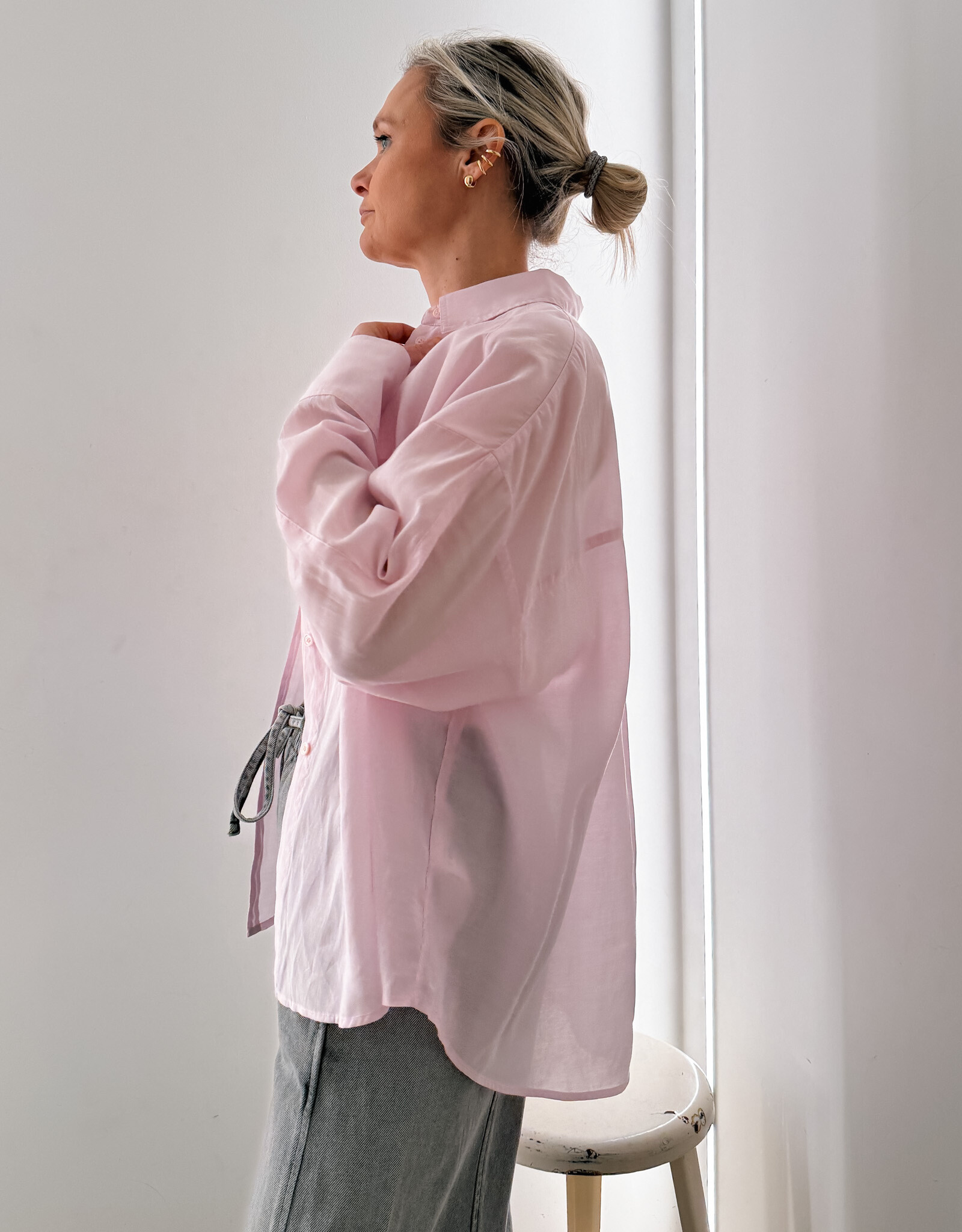 Withblack Hemd 'Marleen' - Lavender Sky - WithBlack