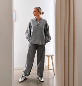 Withblack Jeans Wide 'Penelope' - Spring Grey - Withblack