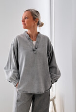 Withblack Blouse 'Penelope' - Spring Grey - Withblack