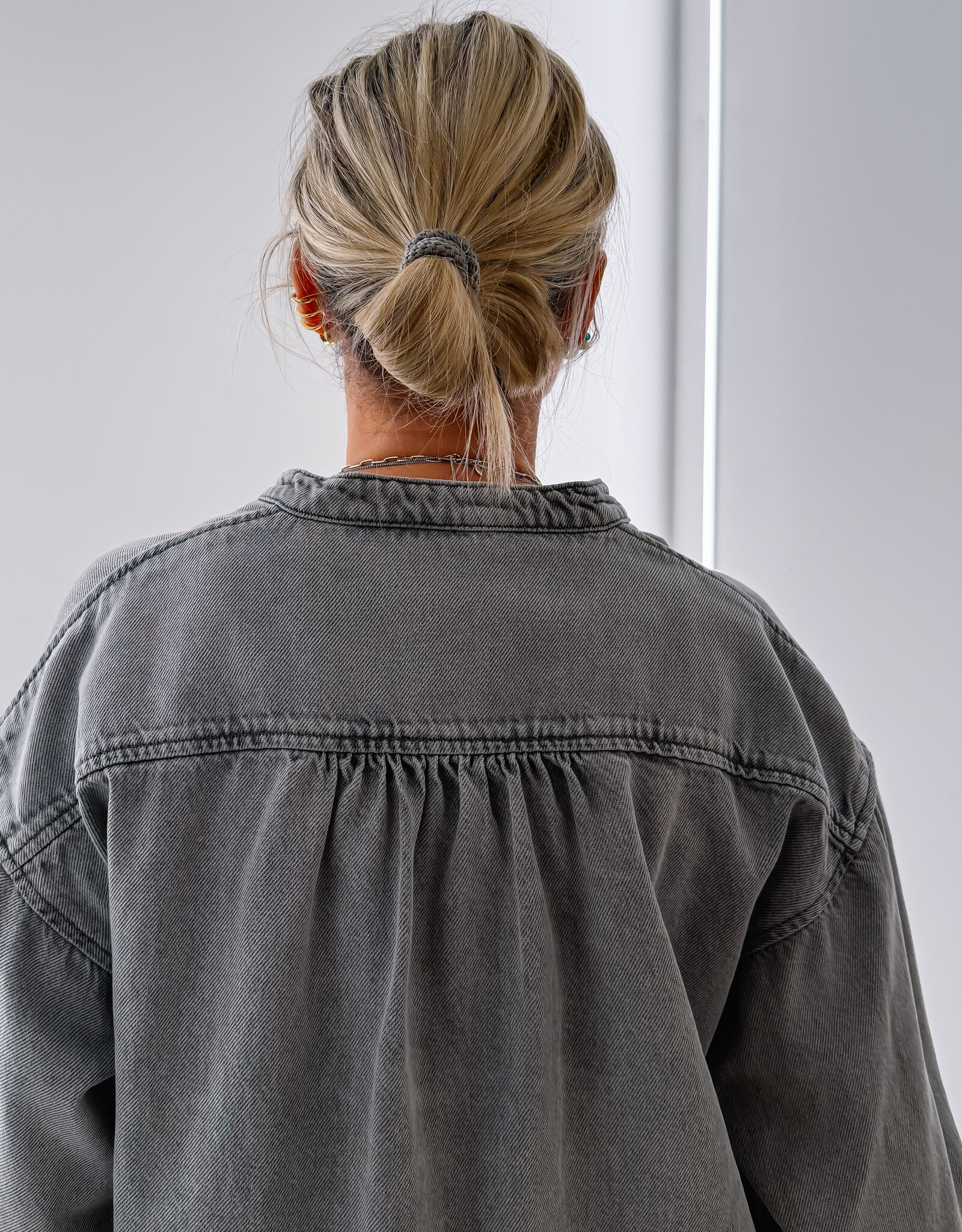 Withblack Blouse 'Penelope' - Spring Grey - Withblack