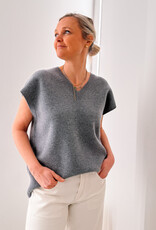 Withblack Spencer V-Neck 'Cooper' - Grey Melange - Withblack