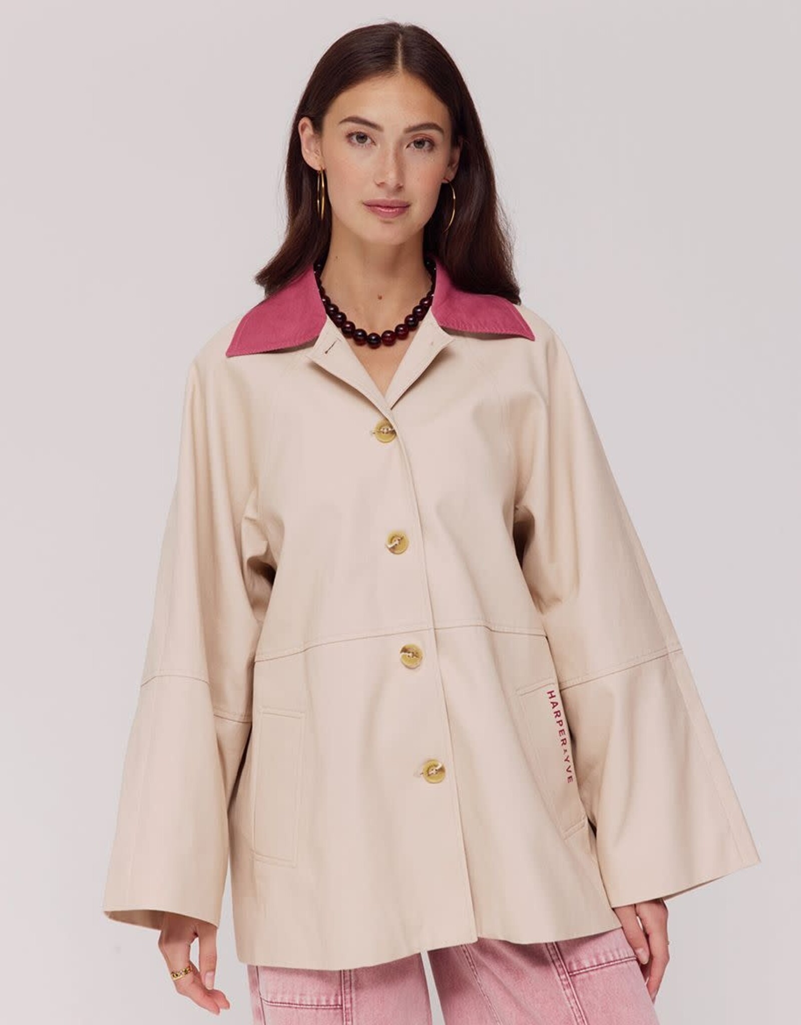 Harper&Yve Trench 'Mees' - Desert  - Harper&Yve