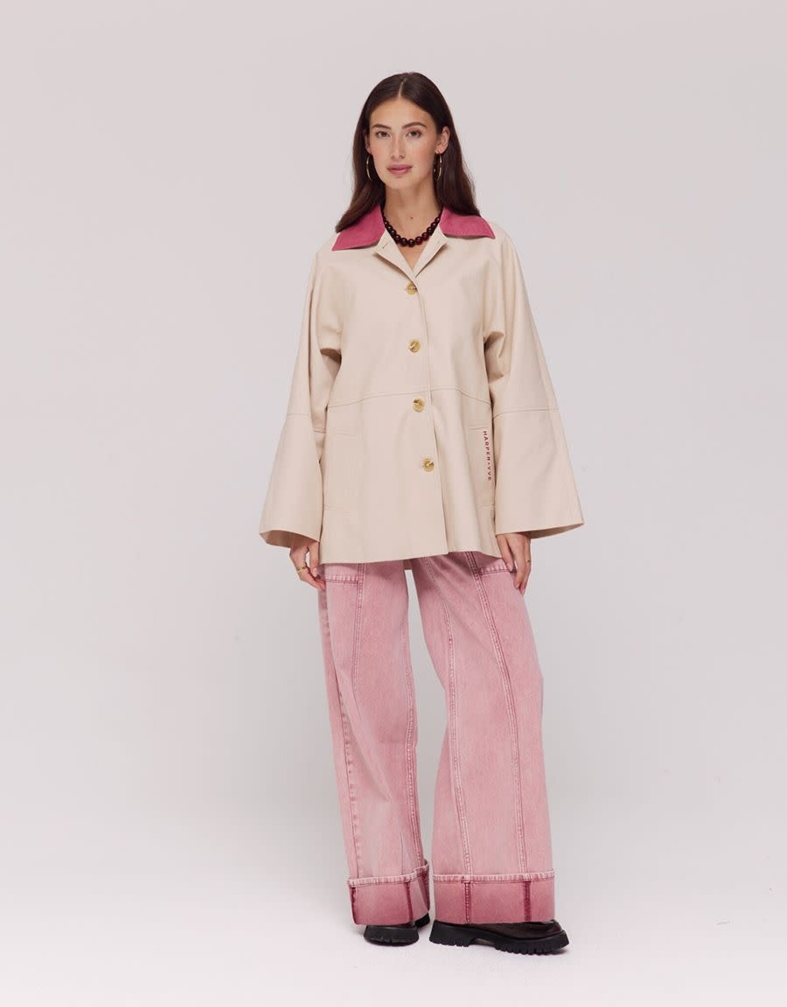 Harper&Yve Trench 'Mees' - Desert  - Harper&Yve