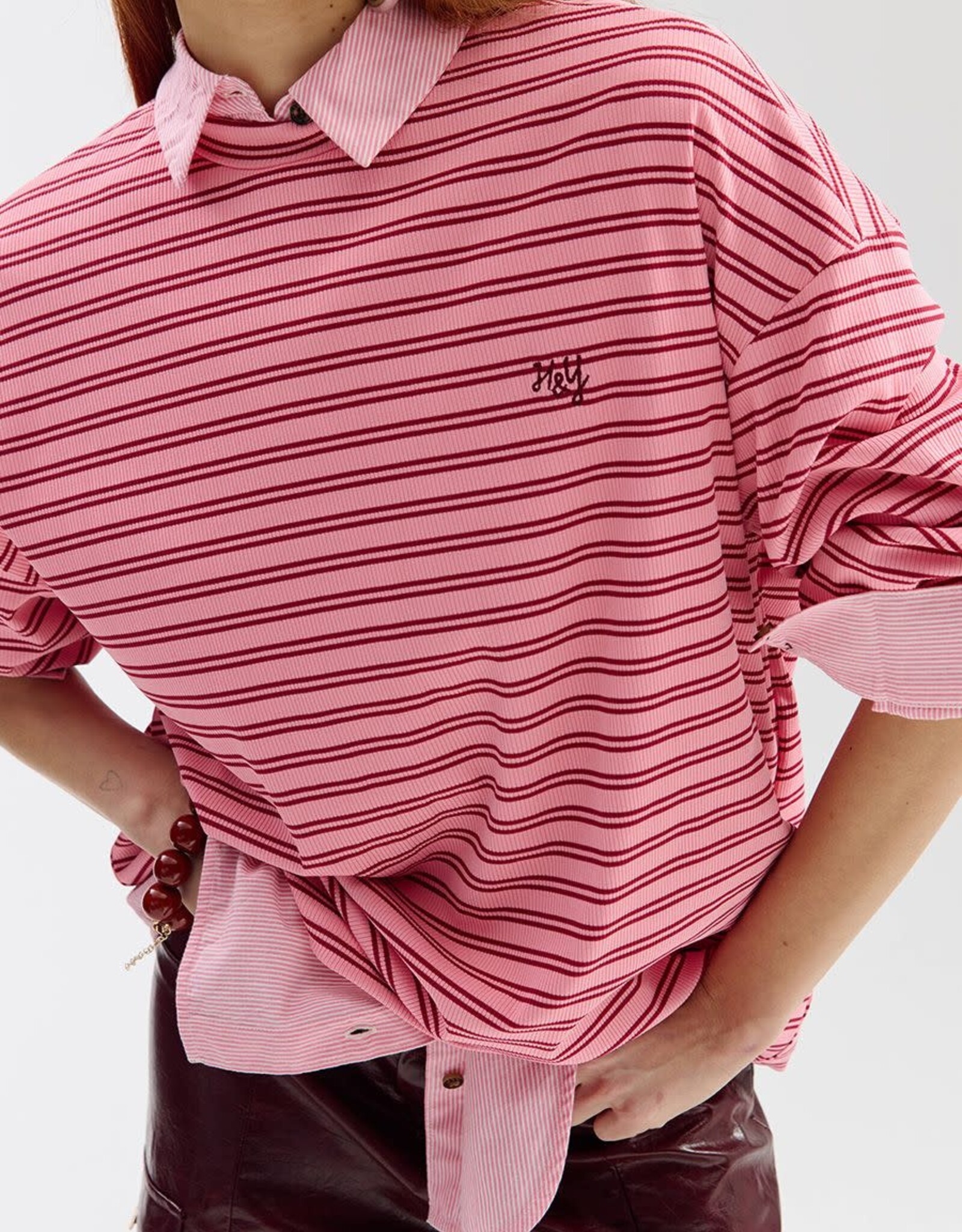 Harper&Yve T-Shirt Long Sleeve 'Tommy' - Vintage Pink - Harper&Yve