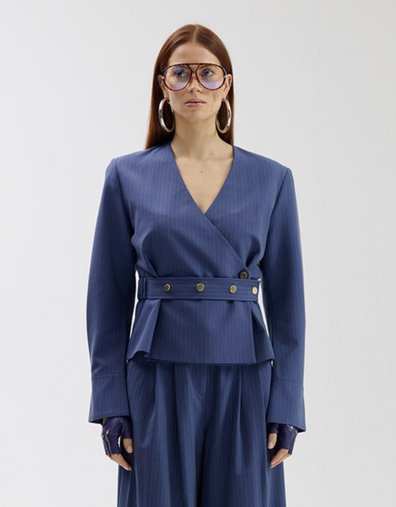 Harper&Yve Blazer 'Lida' - Blue Stripe - Harper&Yve