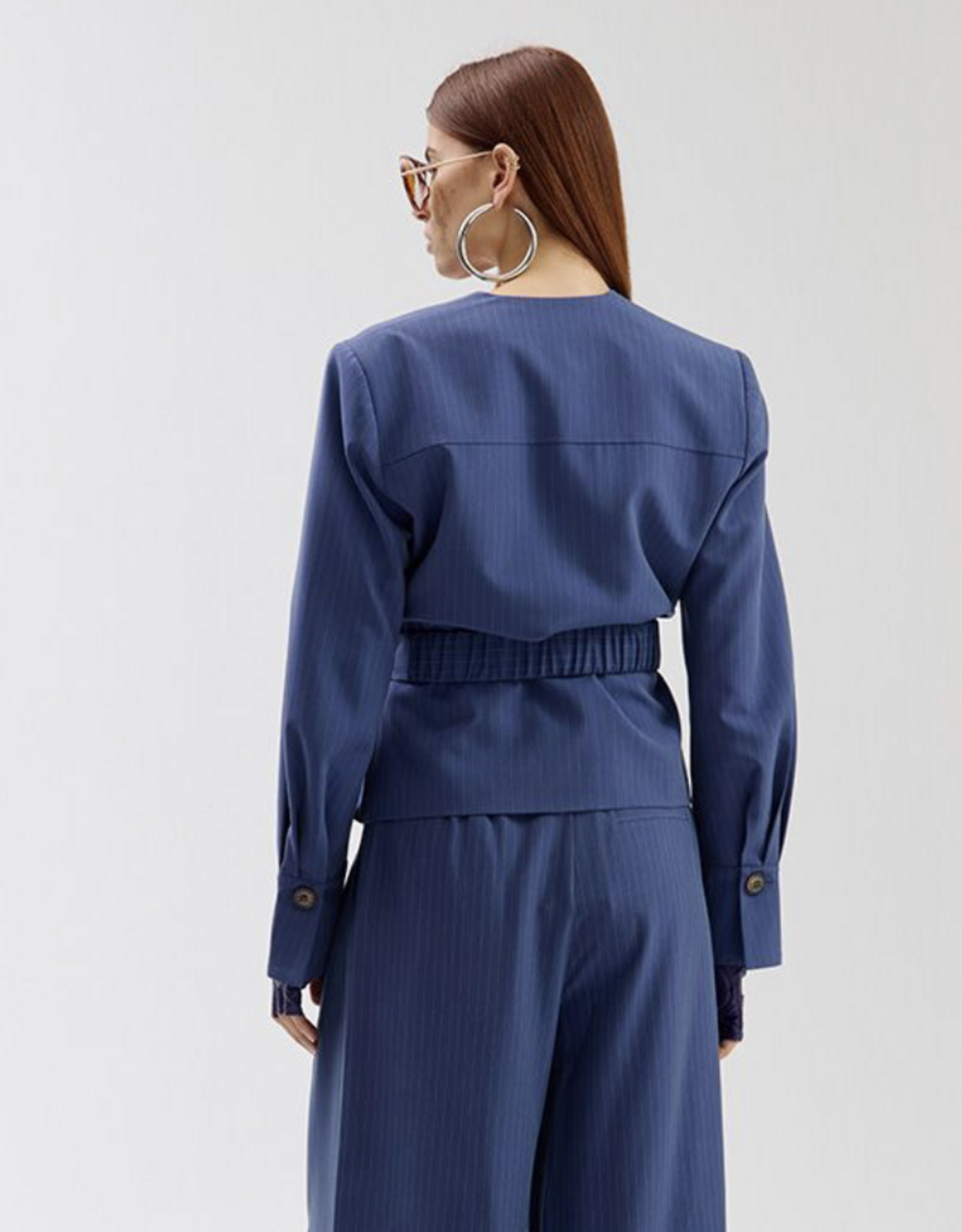 Harper&Yve Blazer 'Lida' - Blue Stripe - Harper&Yve