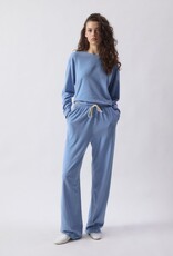 American Vintage T- Shirt Lange Mouw 'Ypawood' - YPA02B - Bleu Chine  - American Vintage