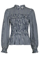 Blouse Big Stripe 'Possa' - Navy - Neo Noir