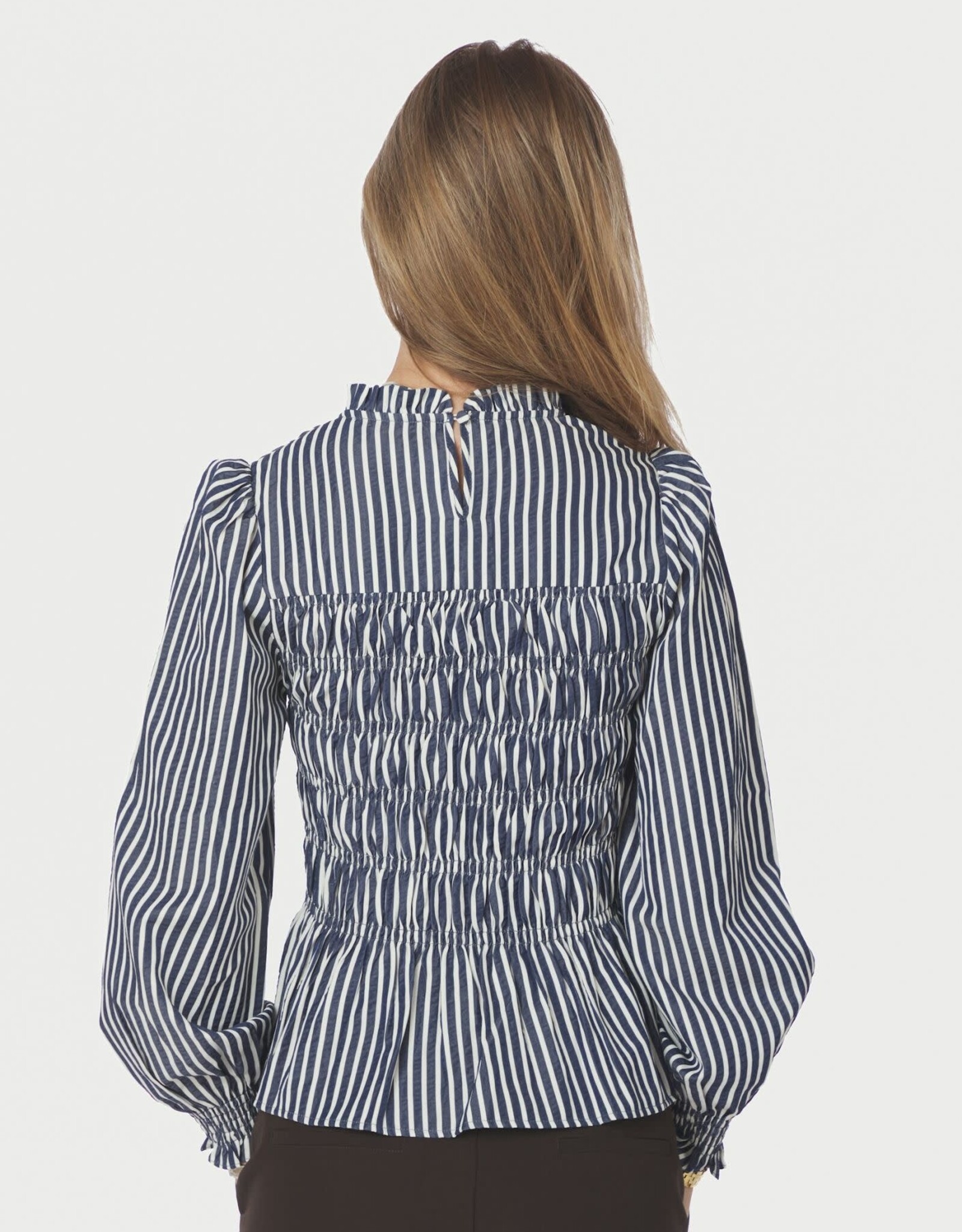 Blouse Big Stripe 'Possa' - Navy - Neo Noir