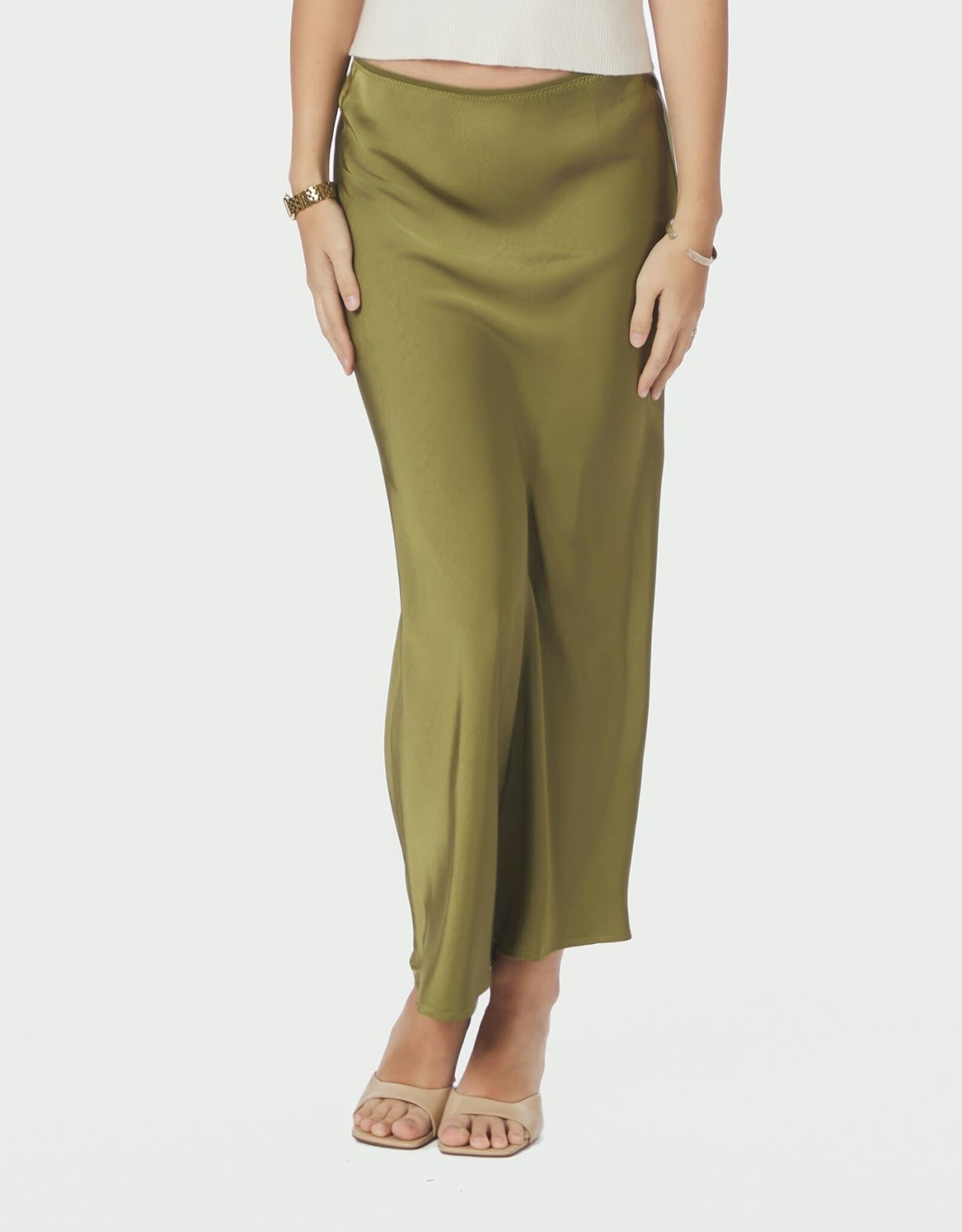 Rok Heavy Sateen 'Vicky' - Sage Green - Neo Noir