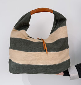 The Golden House Dodi Shoulder Bag 'Tine' - Beige/Kaki