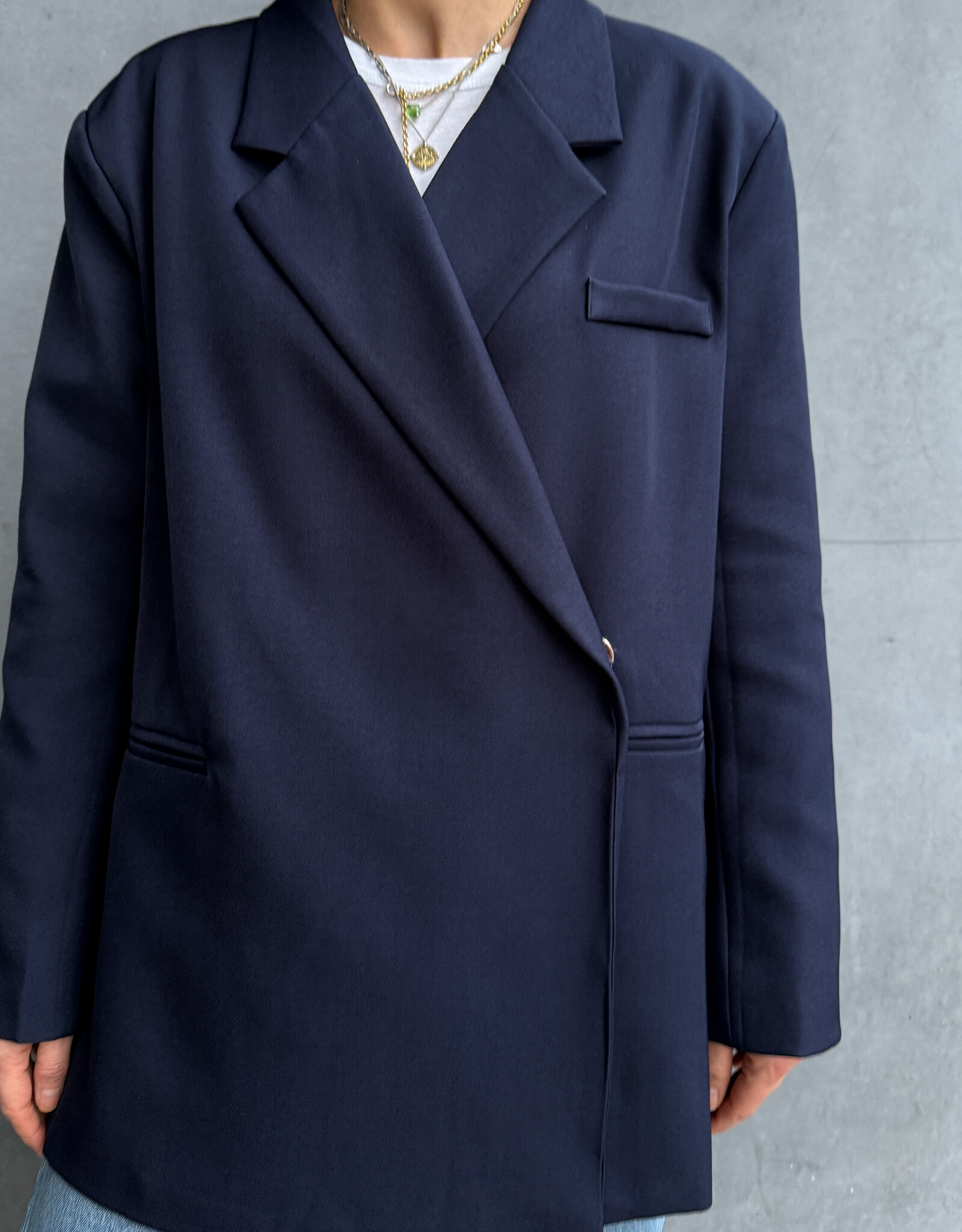 The Golden House Paris Blazer 'Carrie' - Navy
