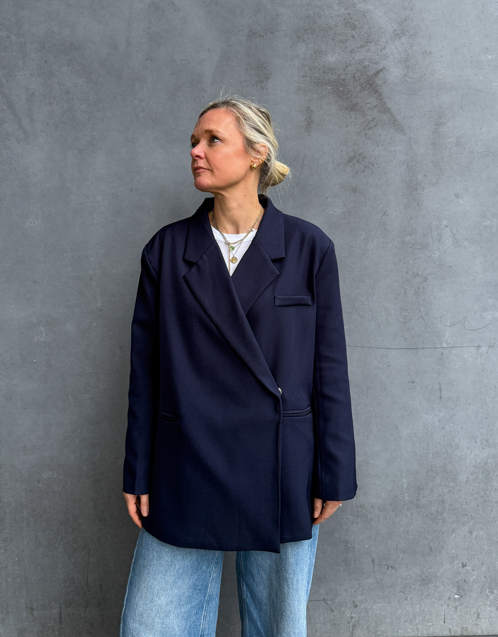 The Golden House Paris Blazer 'Carrie' - Navy