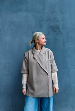 The Golden House Paris Blazer Short Sleeve 'Pauline' - Taupe