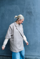 The Golden House Paris Blazer Short Sleeve 'Pauline' - Taupe