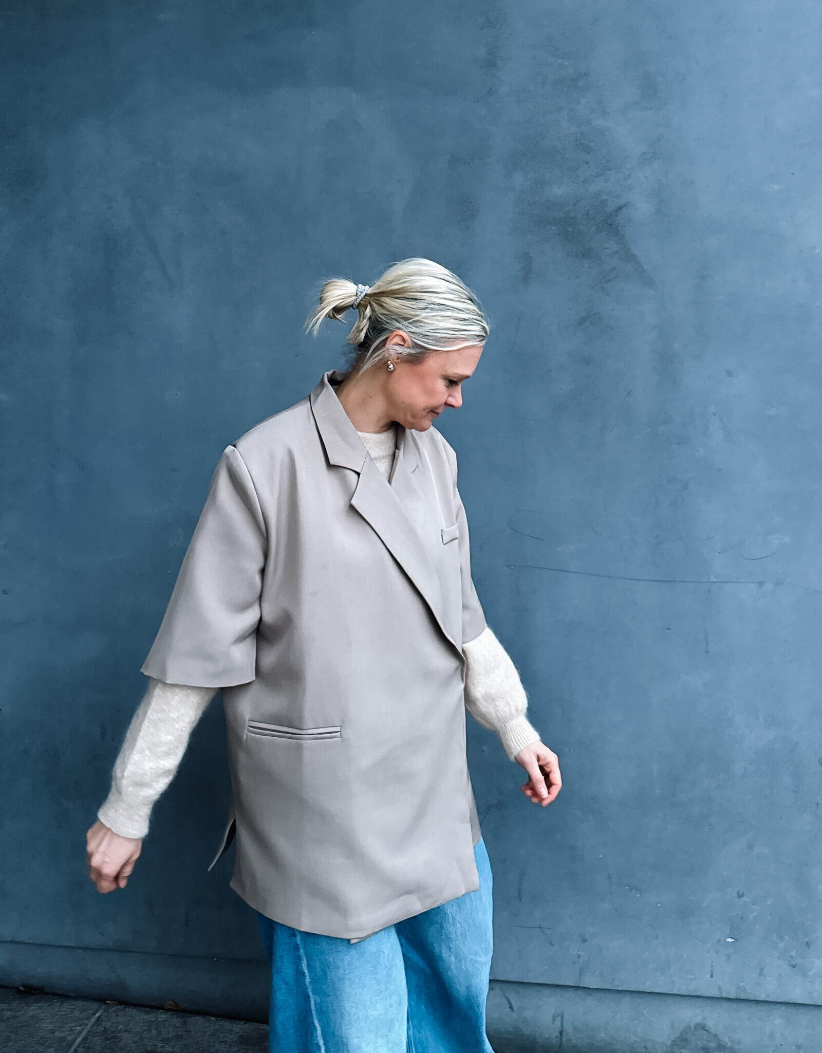 The Golden House Paris Blazer Short Sleeve 'Pauline' - Taupe