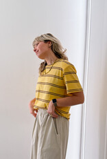The Golden House - Garc T-Shirt Stripe 'Addie' - Yellow - One Size