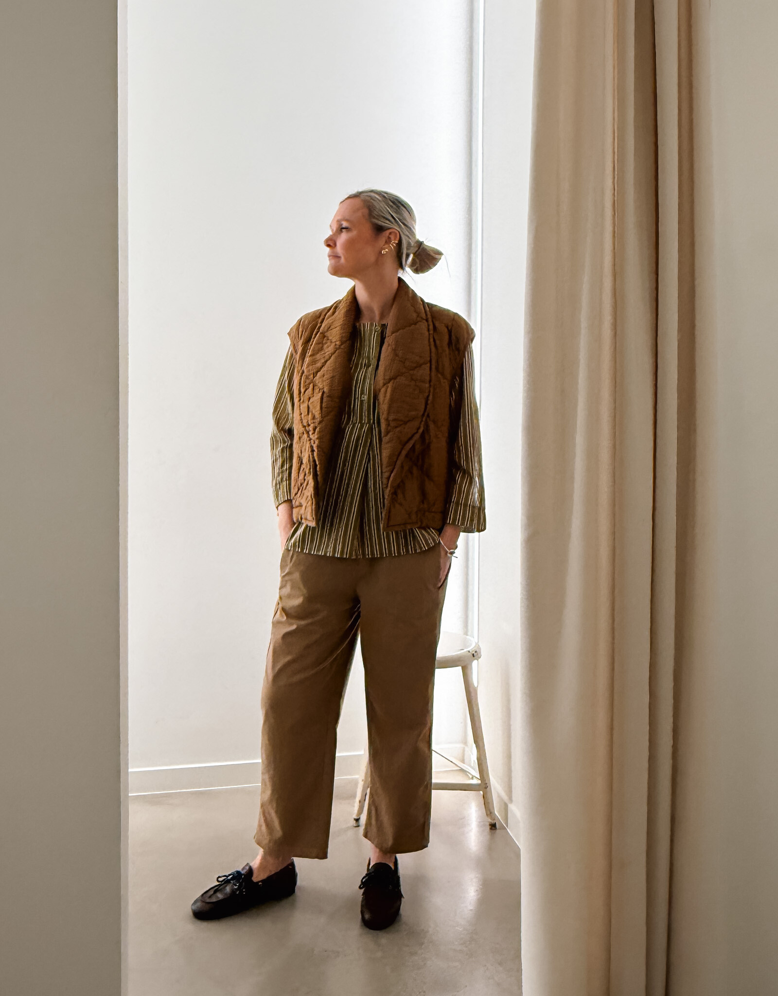 The Golden House Joh Blouse 'Friedl' - Kaki