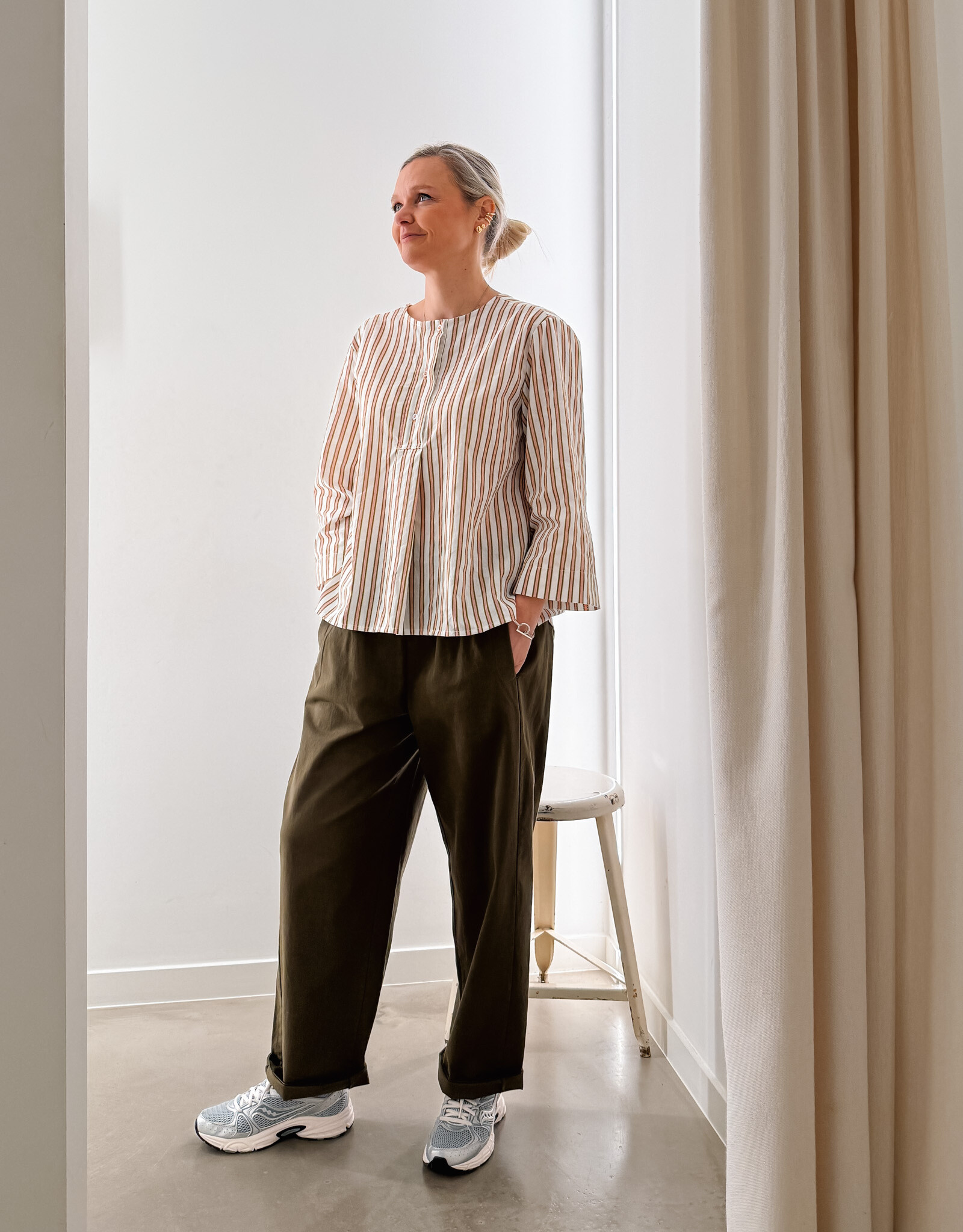 The Golden House Joh Blouse 'Friedl' - Rose  - One Size