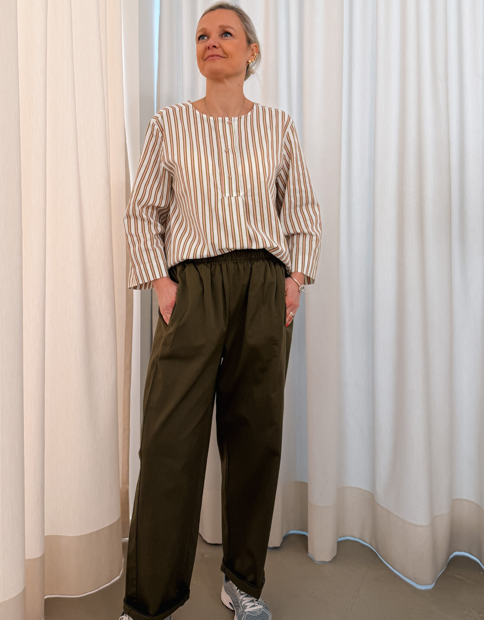 The Golden House Joh Blouse 'Friedl' - Rose  - One Size