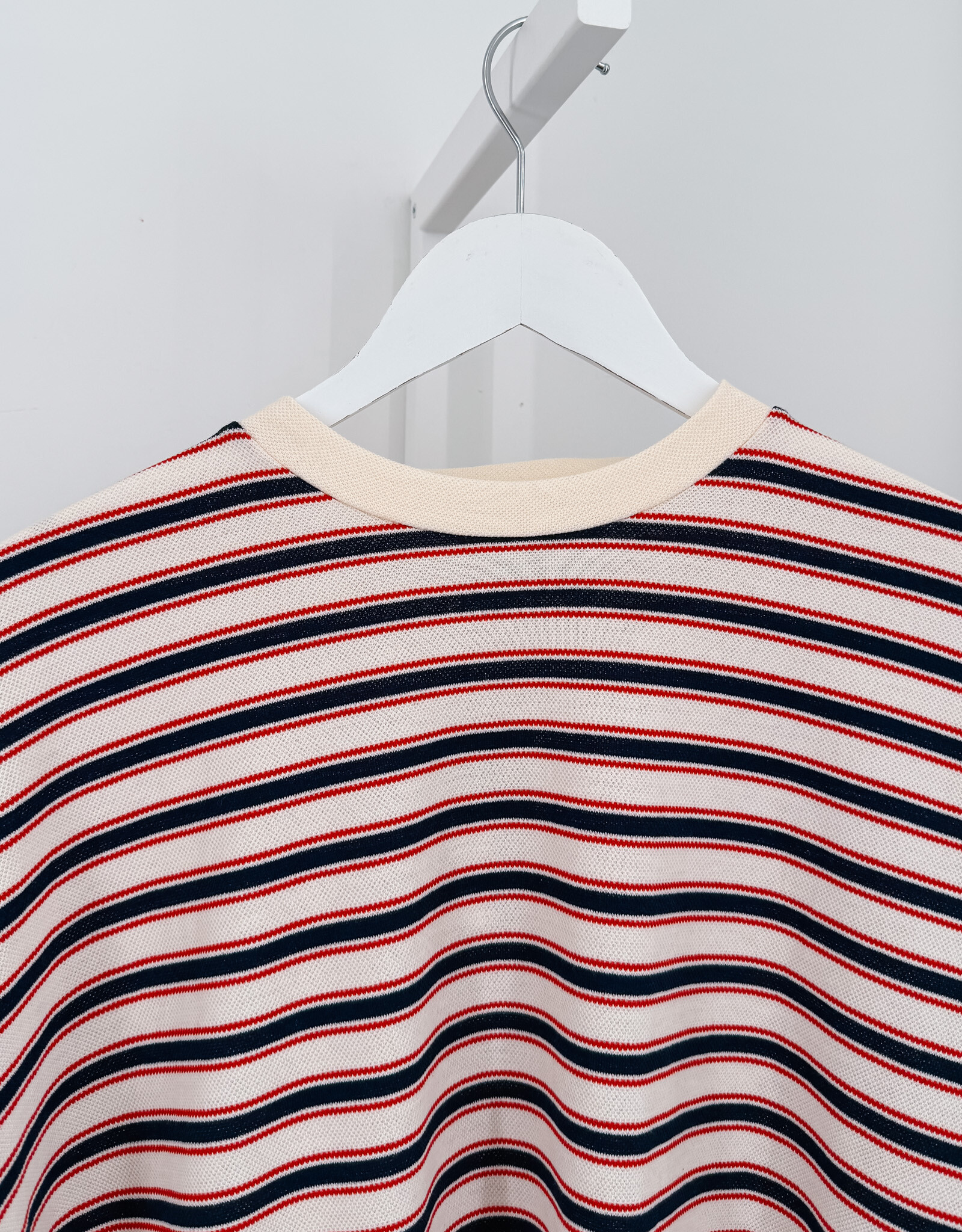 The Golden House Joh T-Shirt Stripe Long Sleeve  'Alexine' - Navy  - One Size