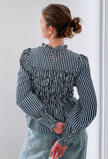 Blouse Big Stripe 'Possa' - Navy - Neo Noir