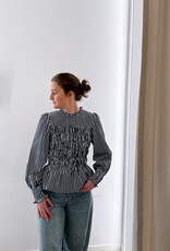 Blouse Big Stripe 'Possa' - Navy - Neo Noir