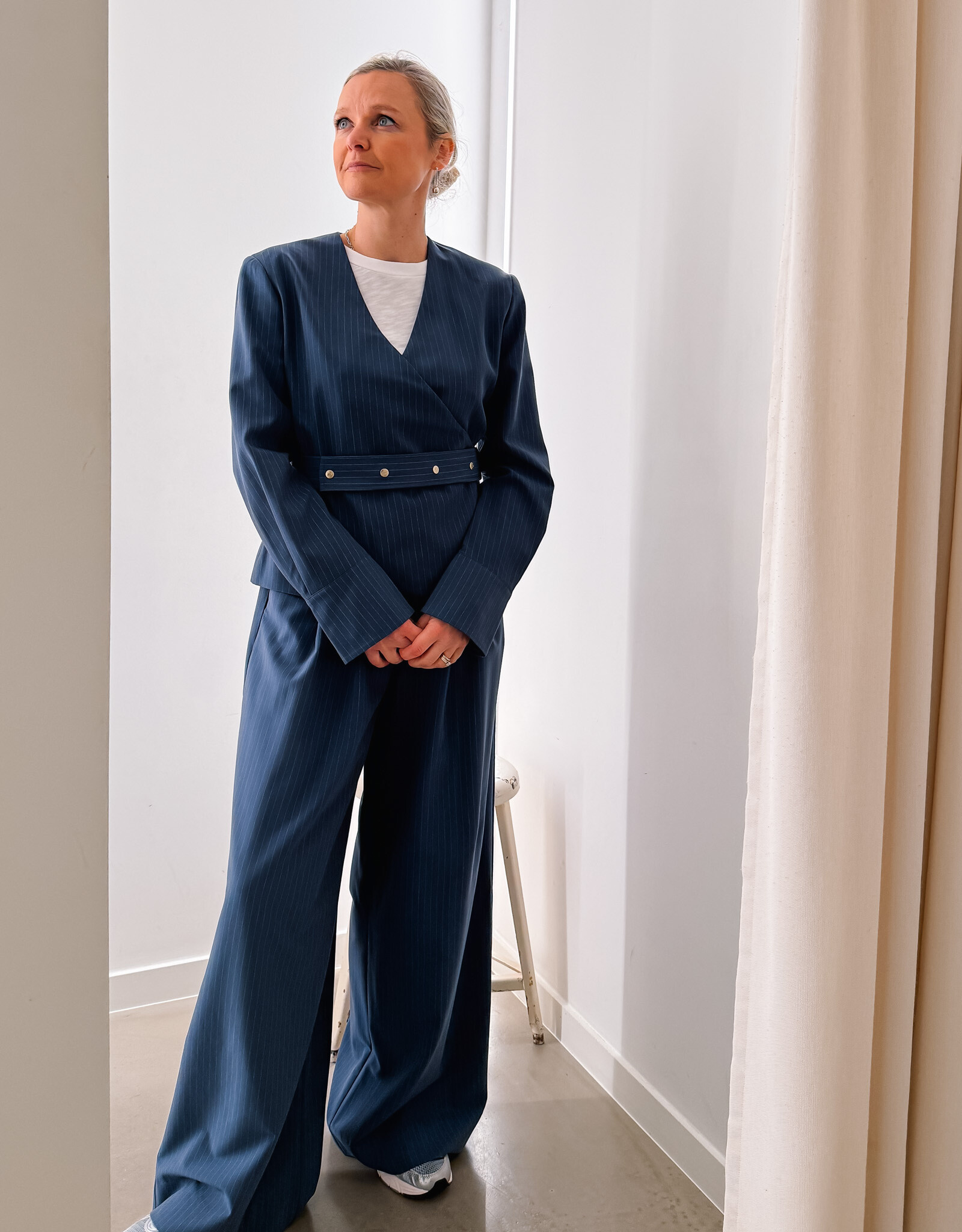 Harper&Yve Blazer 'Lida' - Blue Stripe - Harper&Yve