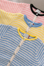 The Golden House Joh Cardigan Stripe 'Lucie' - Rose   - One Size