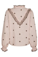 Blouse 'Degas' - Dusty Rose/Brown - Neo Noir