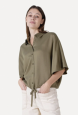 Another Label Blouse 'Rlia' - Martini Olive - Another-Label