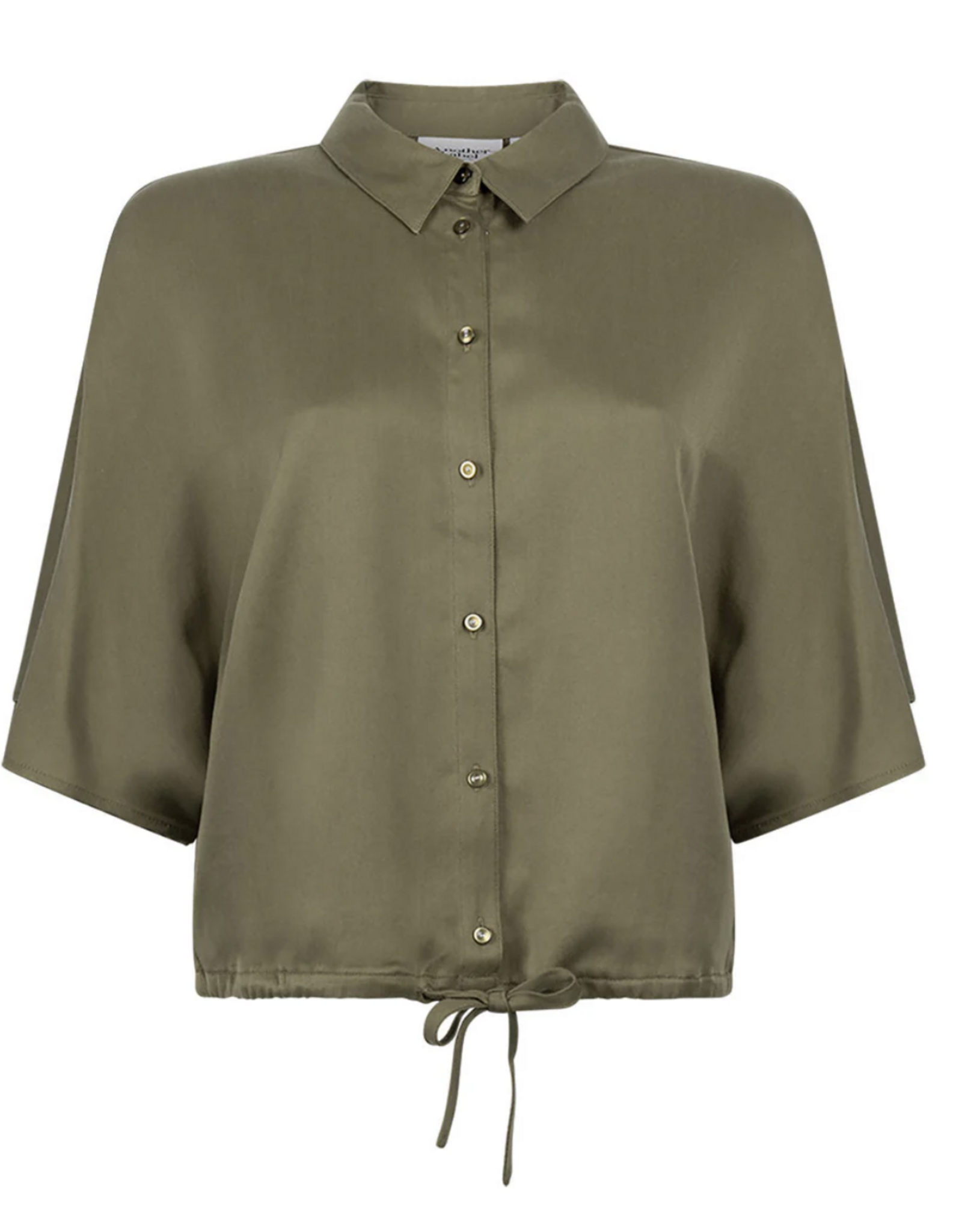 Another Label Blouse 'Rlia' - Martini Olive - Another-Label