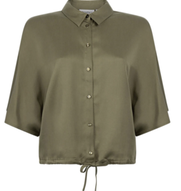 Another Label Blouse 'Rlia' - Martini Olive - Another-Label