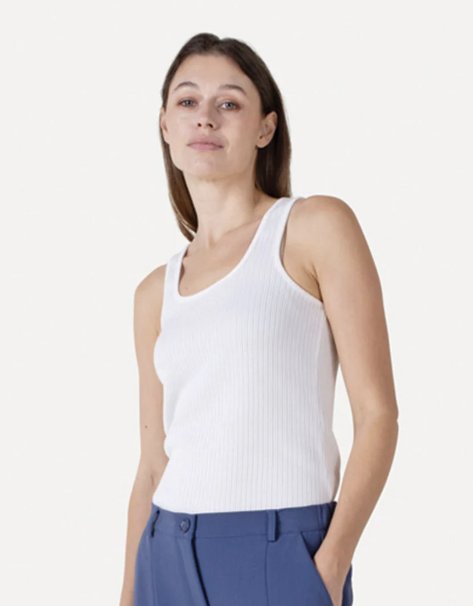 Another Label Top 'Amata' - Off White - Another-Label