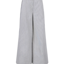 Another Label Broek Wide Stripe 'Moore' - Crown Blue Stripe - Another-Label