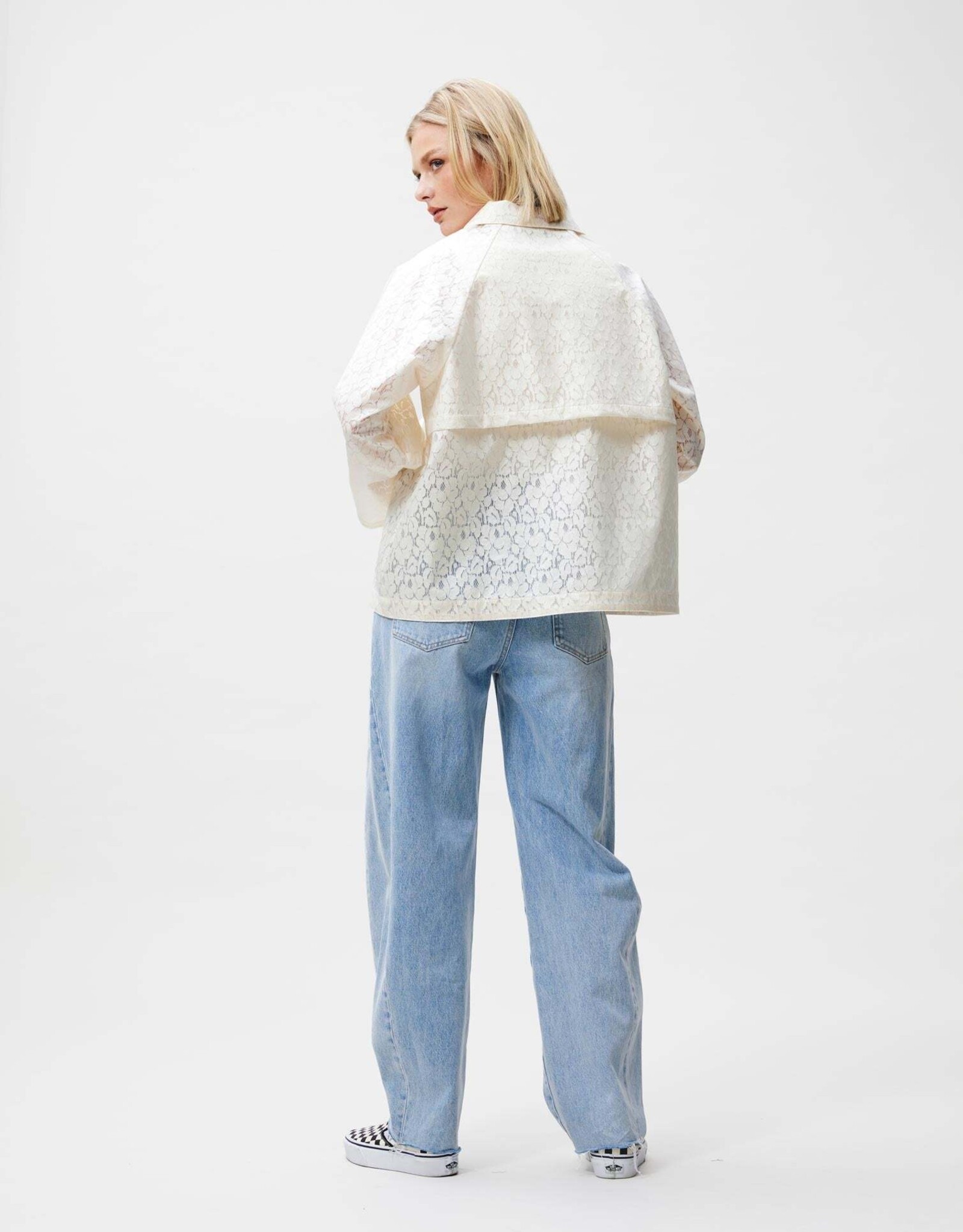 Catwalk Junkie Regenjasje 'Laced' - Ecru - Catwalk Junkie