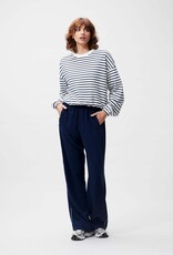 Catwalk Junkie Sweater Striped 'Elastic Hems' - Navy Blazer - Catwalk Junkie