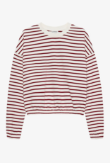 Catwalk Junkie Sweater Striped 'Elastic Hems' - Rhubarb - Catwalk Junkie